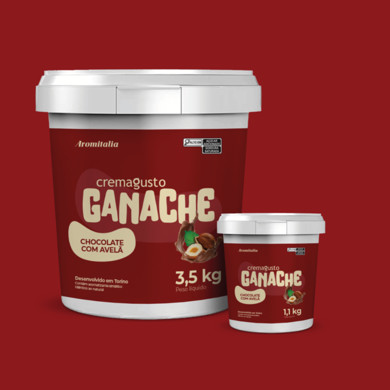 Ganache Avelã a combinação perfeita entre cacau e avelã define este clássico sabor de Gianduia. Ideal para recheios, coberturas, mousses, etc.